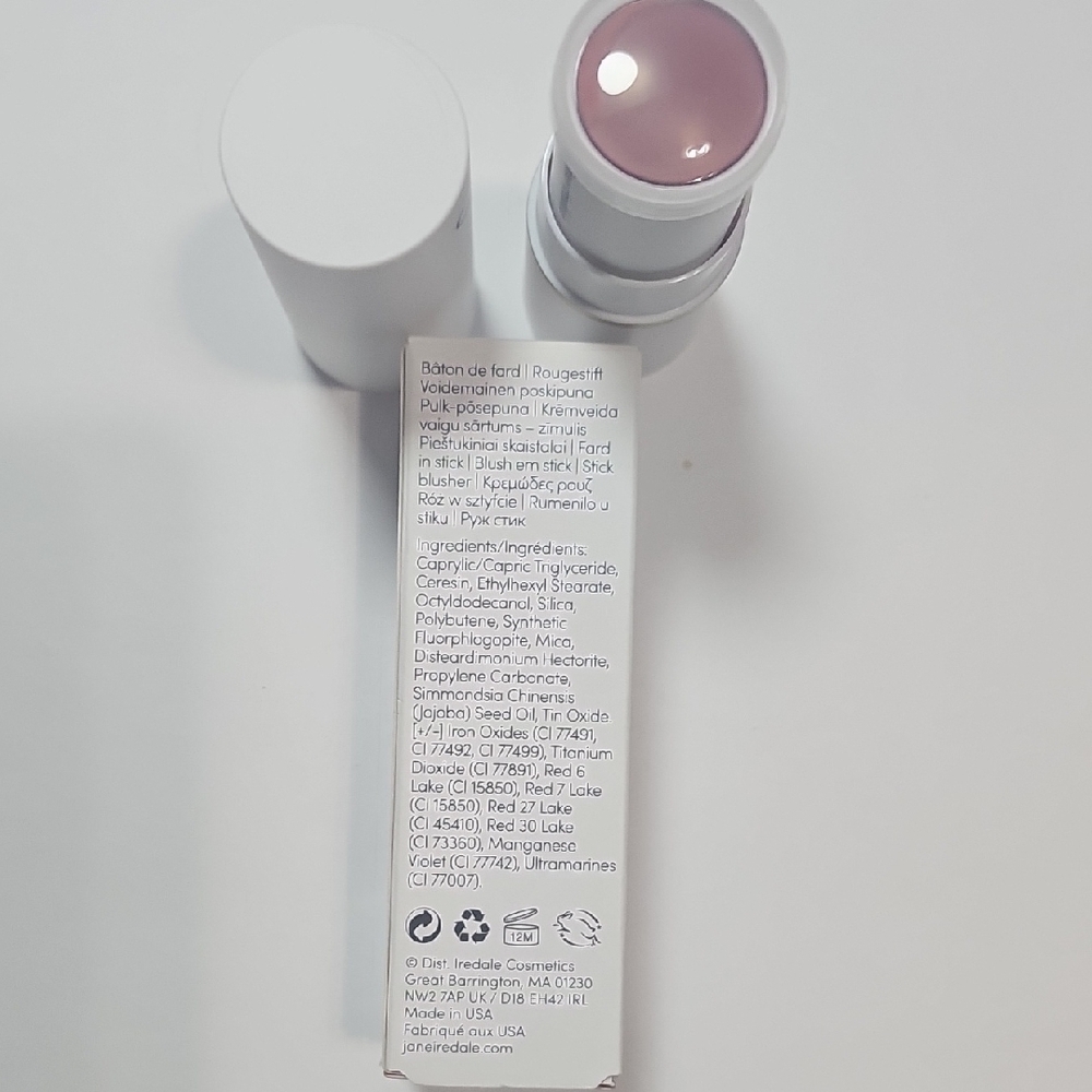 Jane Iredale Glow Time Blush Multitasking Stick in Shade Balmy‎ New In Box